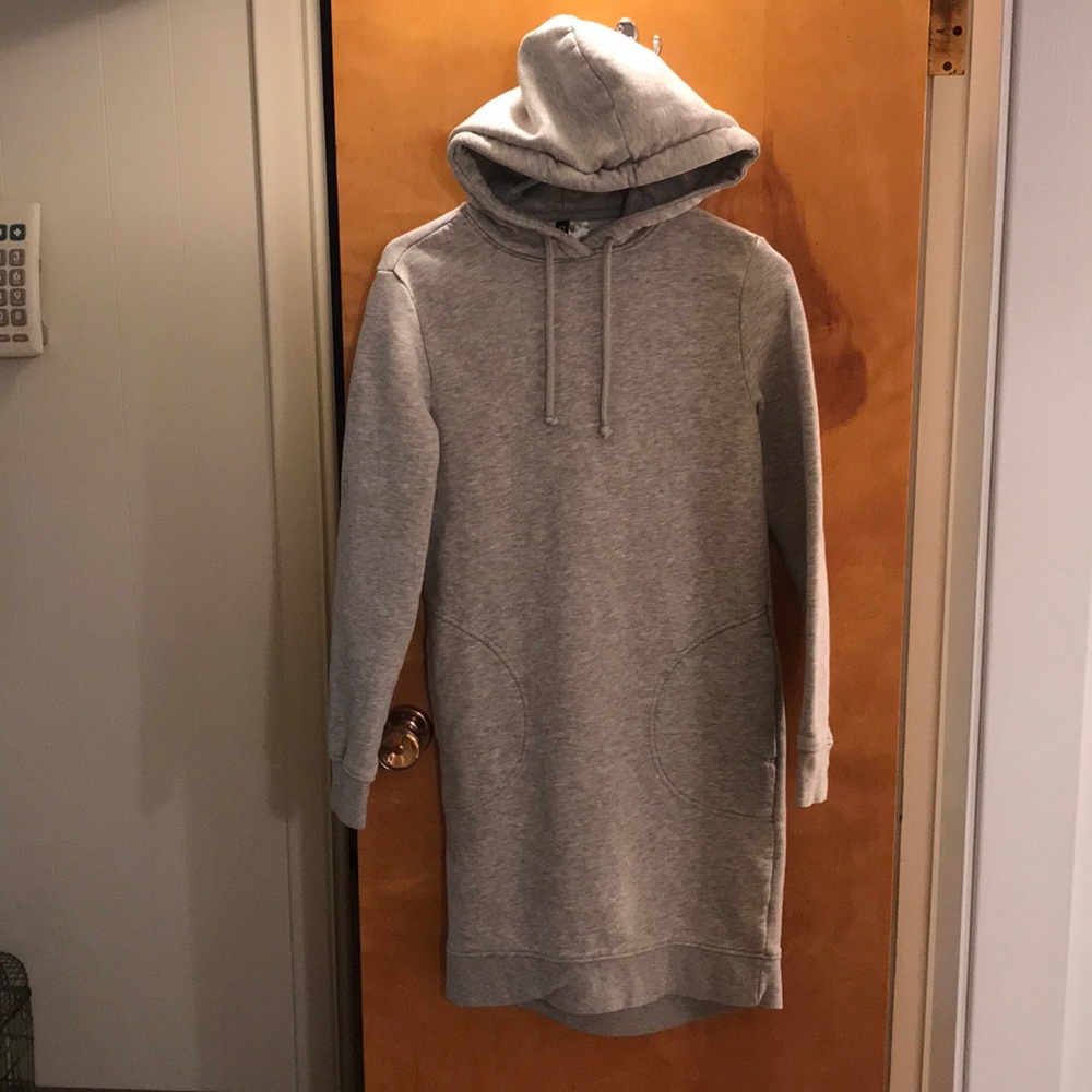 H&M Tunic Hooded Sweatshirt Dress
